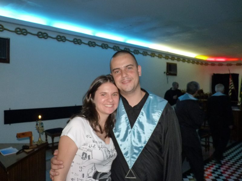 João Paulo e sua esposa, meu Padrinho na Maçonaria, quem abriu uma das maiores oportunidades da minha vida.